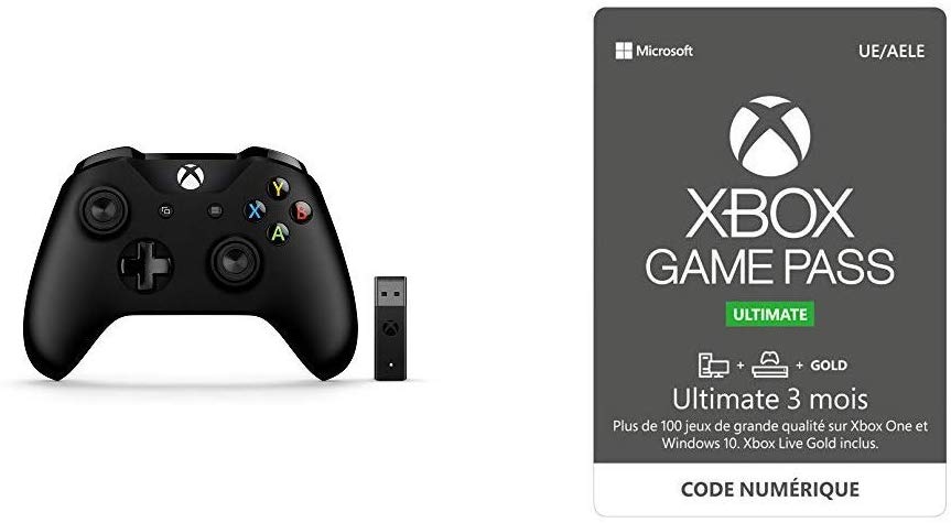 #BonPlan #XboxOne #BlackFriday Manette Xbox One Noire + Adaptateur PC + #XboxGamePass Ultimate 3 mois pour 43,48€ https://t.co/1HGQhC5Gjf pic.twitter.com/v1OGqlgQZv