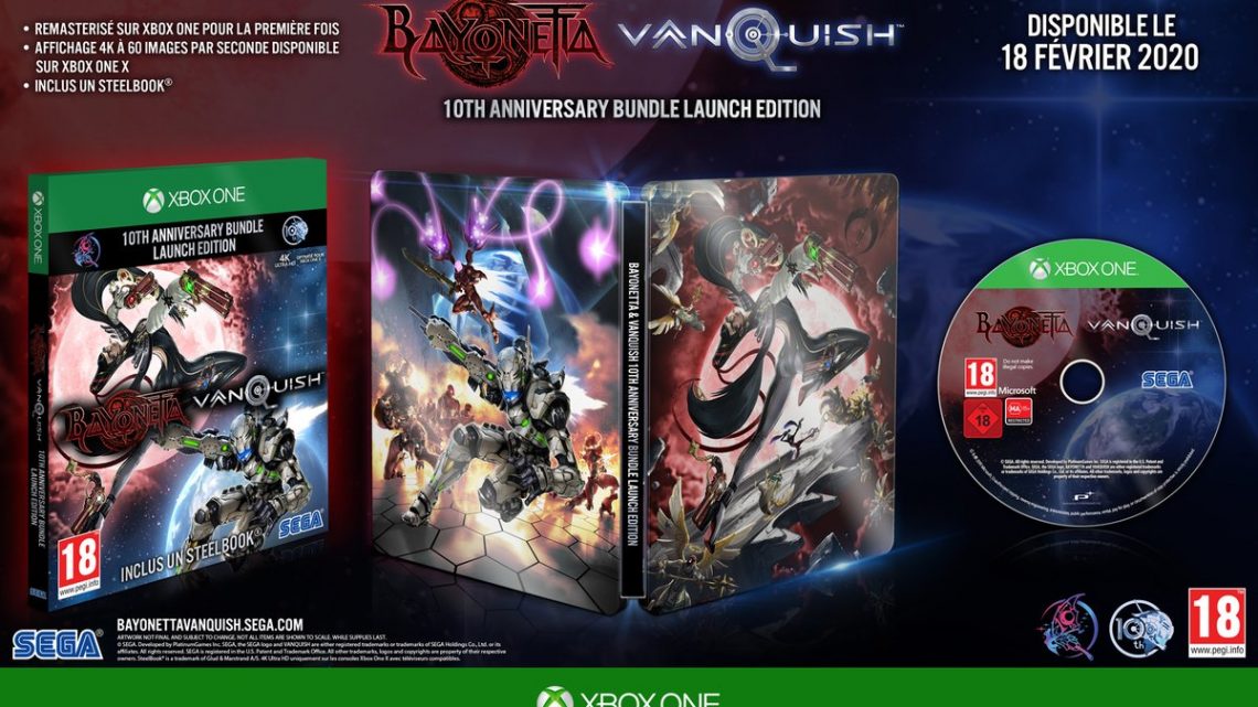 #Bayonetta & #Vanquish 10th Anniversary Bundle annoncé sur #XboxOne pour le 18/02 et dispo en préco (39,99€) chez Amazon : https://t.co/2xvsfit2Ll ou sur le Store Xbox : https://t.co/mGjsePcC3D pic.twitter.com/dTaysyoCdQ