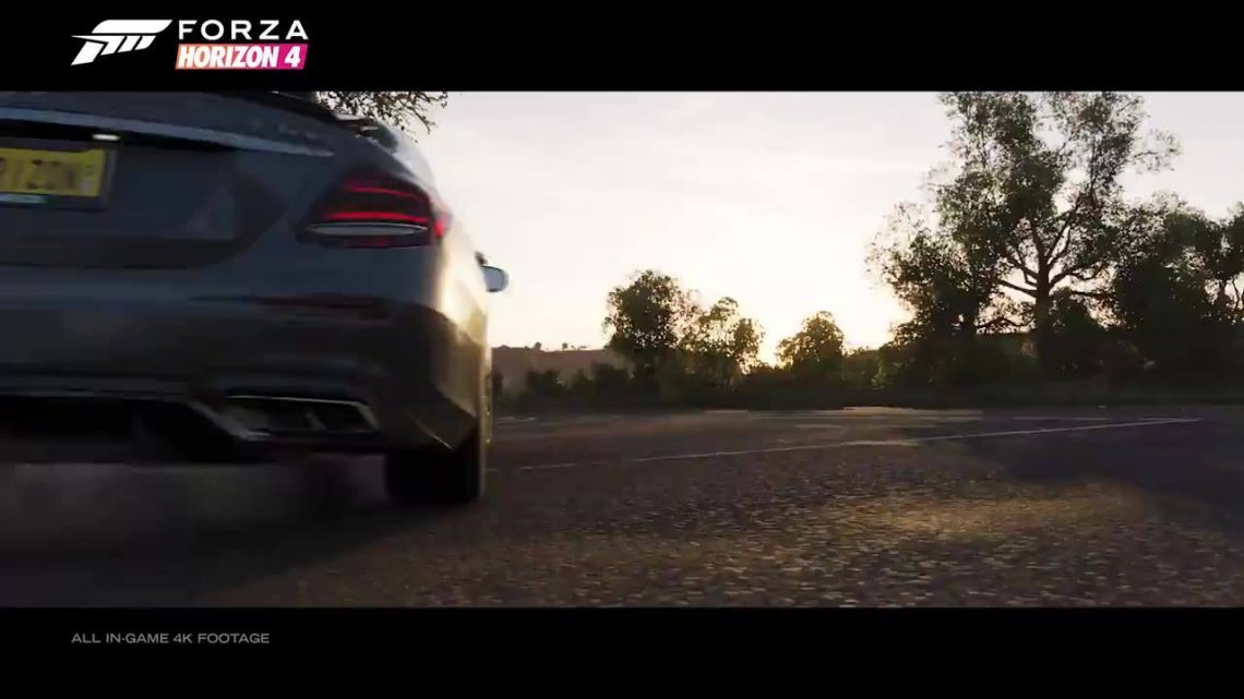 Complétez 50% de la playlist du Festival d’Hiver pour débloquer la Mercedes AMG E63S dans Forza Horizon 4 ! Le titre est…