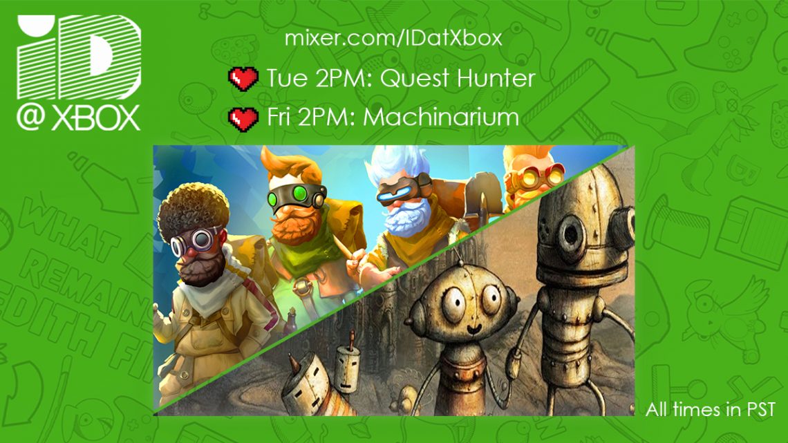 You got time? We got streams: ? Tuesday 2pm: Special sneak peek of Quest Hunter available April 24th!? Friday 2pm: Machinarium➡️ https://t.co/rCGbyDoYlX*All times PST pic.twitter.com/5CZOZpGdrt