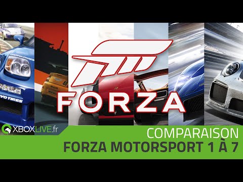 COMPARAISON XBOX, XBOX 360, XBOX ONE – Forza Motorsport 1, 2, 3, 4, 5, 6 & 7