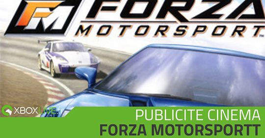 Petite vidéo bonus sur notre chaine YouTube à 10h ! Une pub de Forza Motorsport qui était diffusée au cinéma pour la pro…
