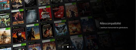 Tous les jeux Xbox One (+2500 jeux) Tous les jeux Xbox 360 et Xbox déjà rétro-compatibles (+600 jeux) Tous seront jouabl…