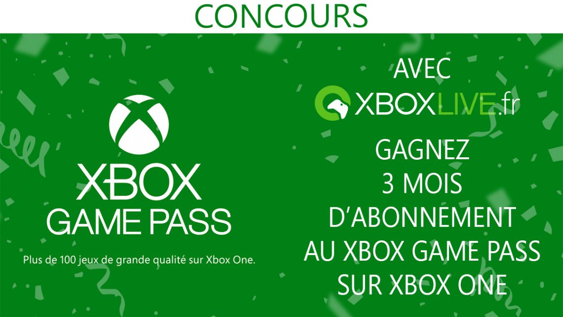 ? #CONCOURS ?A gagner, 3 mois de #XboxGamePass pour votre Xbox One !Pour participer :✅ RT ce tweet et Follow @XboxlivefrTirage au sort le 11/10 à 14H ⏰ pic.twitter.com/IS3AjS70yP