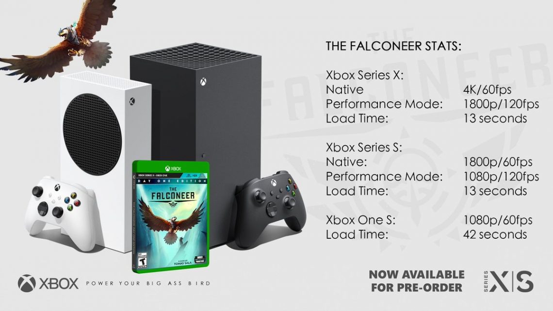 Voici les résolutions, les framerates et les temps de chargement de #TheFalconeer sur #XboxSeriesS & #XboxSeriesX pic.twitter.com/Gx0WlNOlRU