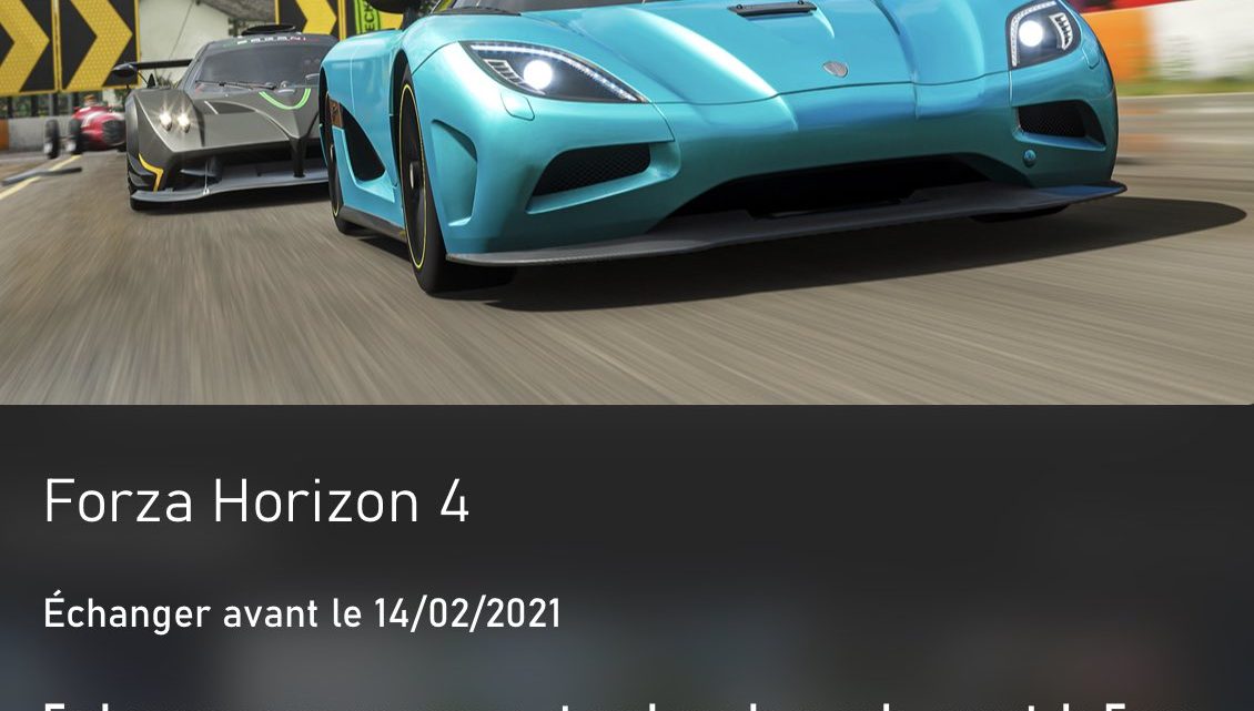 Un avantage pour #ForzaHorizon4 est dispo pour les abonnés #XboxGamePass. Vous pouvez le retrouver dans l’appli mobile. https://t.co/7GYB1rMS5n