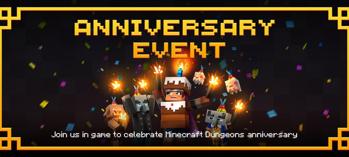 Du 26 mai au 8 juin c’est l’anniversaire du jeu #MinecraftDungeons ? 1 ans déjà que cela passe vite . Un événement gratuit avec des essais saisonniers, des récompenses …N’oubliez pas le gâteau !➡️ https://t.co/3pwC1SwNJm pic.twitter.com/EWPKDpkugq