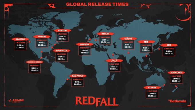 Le jeu #Redfall sera dispo en France le 2 mai à partir de 2h du matin dans le #XboxGamePass https://t.co/qzJ9BapH5D